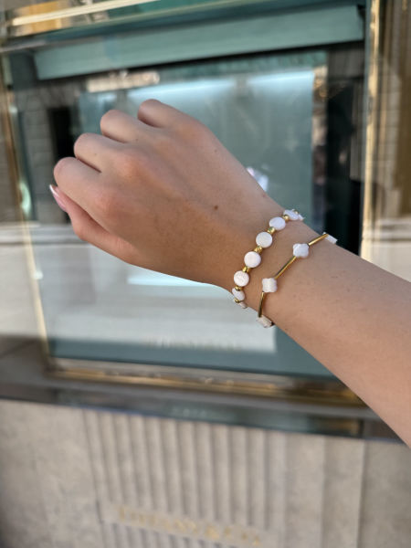 ZESTAW BRANSOLETEK WHITE NACRE